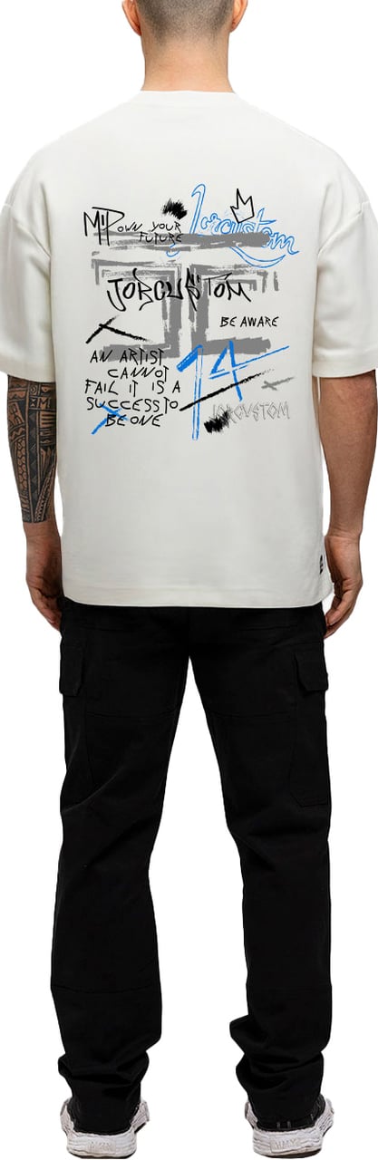 JORCUSTOM Artist Oversized T-Shirt White Wit