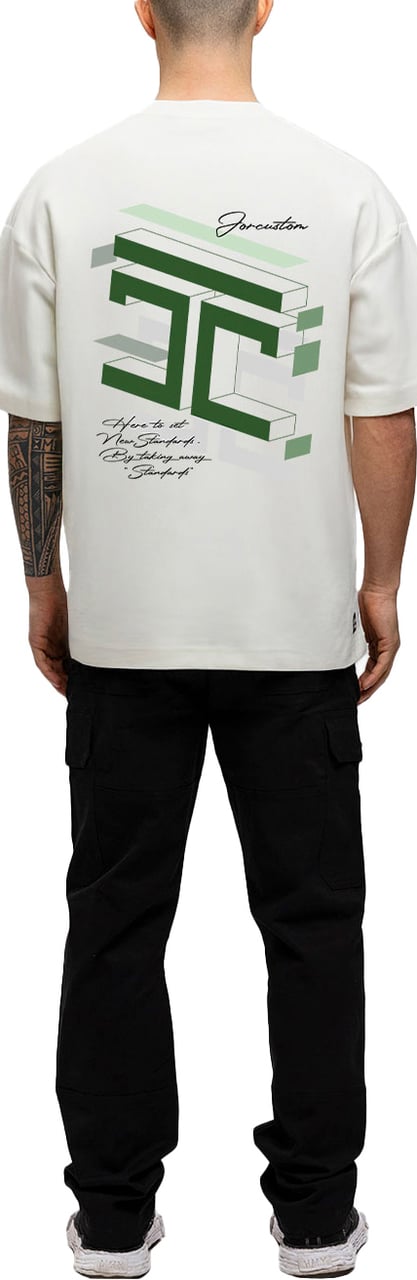 JORCUSTOM Assembly Oversized T-Shirt White Wit