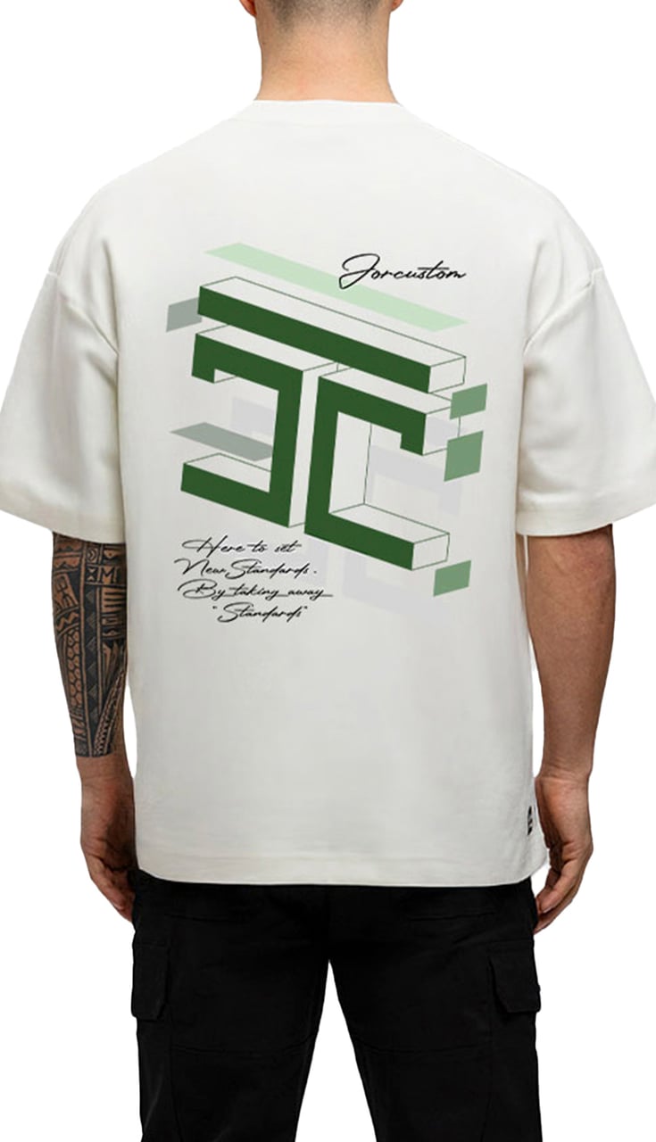 JORCUSTOM Assembly Oversized T-Shirt White Wit