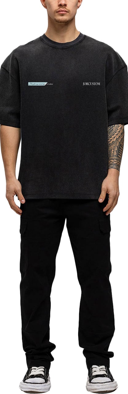 JORCUSTOM AngelTwo Oversized T-Shirt AcidGrey Grijs