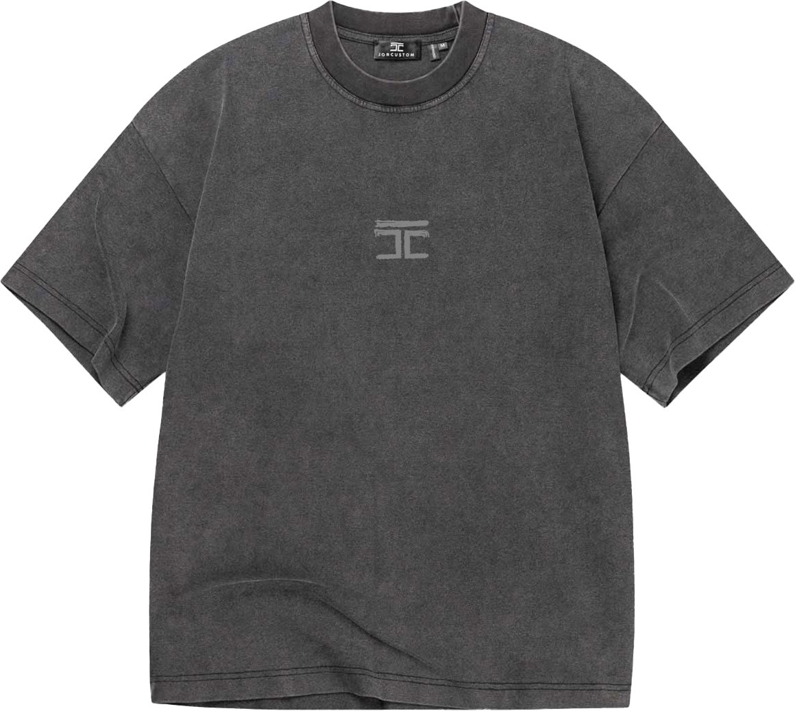 JORCUSTOM Artist Oversized T-Shirt AcidGrey Grijs