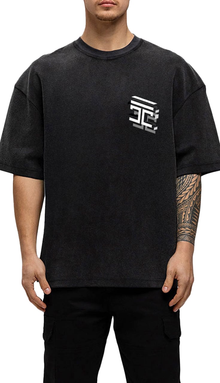 JORCUSTOM Assembly Oversized T-Shirt AcidGrey Grijs