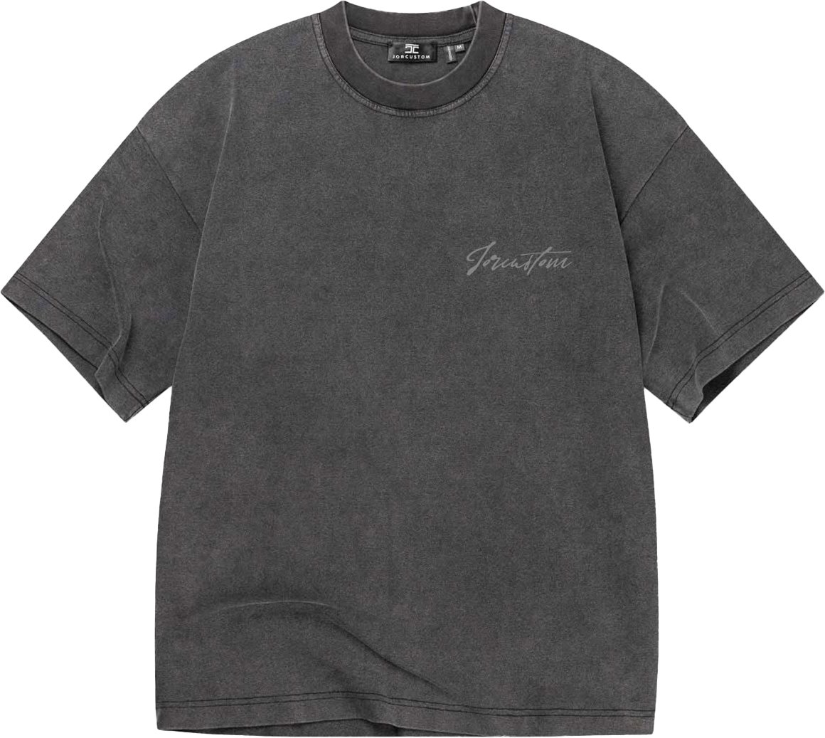 JORCUSTOM NewStand Oversized T-Shirt AcidGrey Grijs