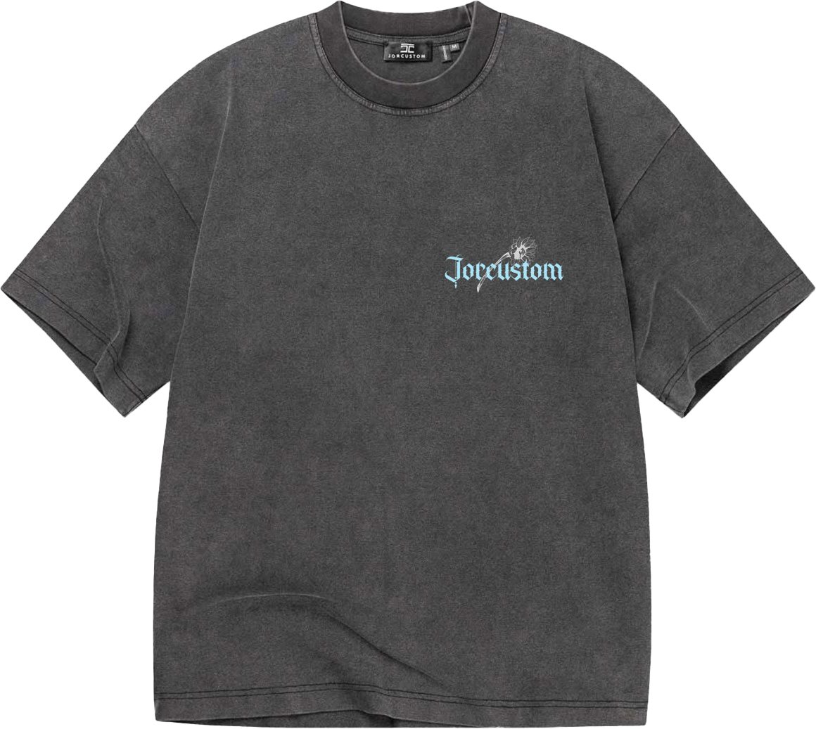 JORCUSTOM Sunflower Oversized T-Shirt AcidGre Grijs