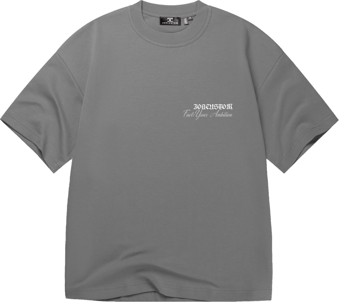 JORCUSTOM Ambition Oversized T-Shirt Antracit Grijs