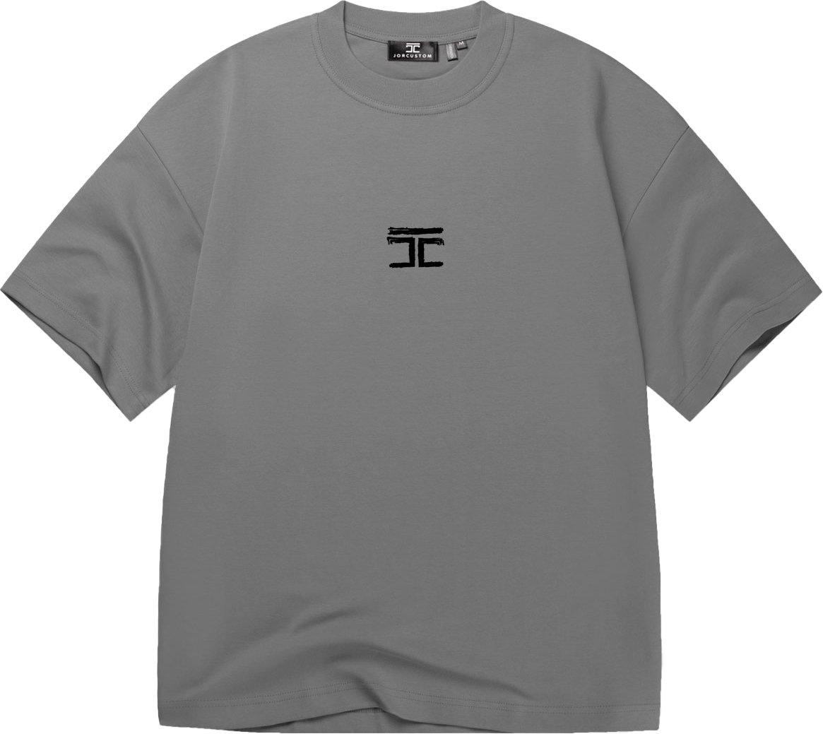 JORCUSTOM Artist Oversized T-Shirt Antracite Grijs