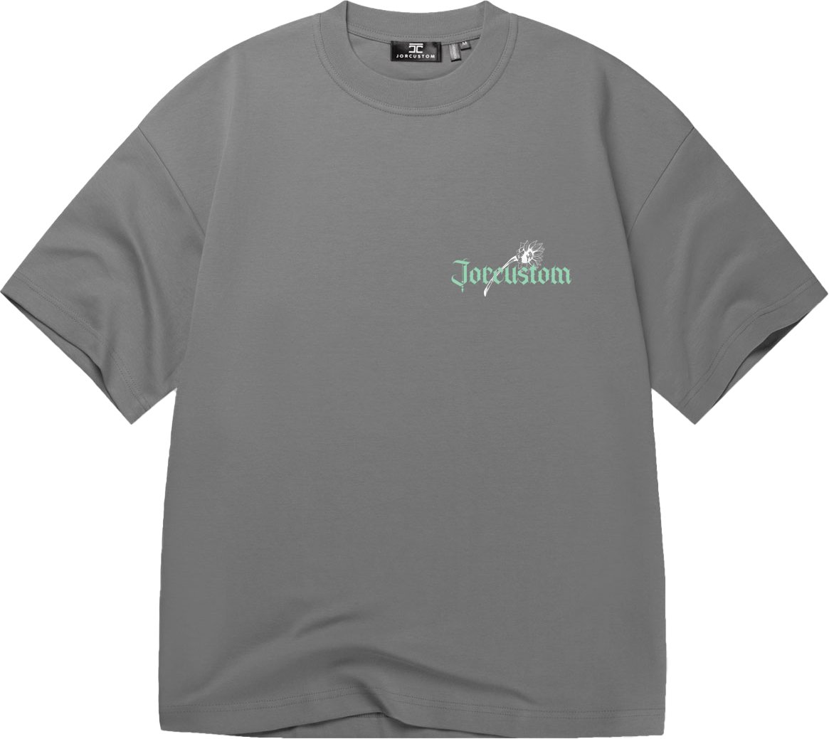 JORCUSTOM Sunflower Oversized T-Shirt Antraci Grijs