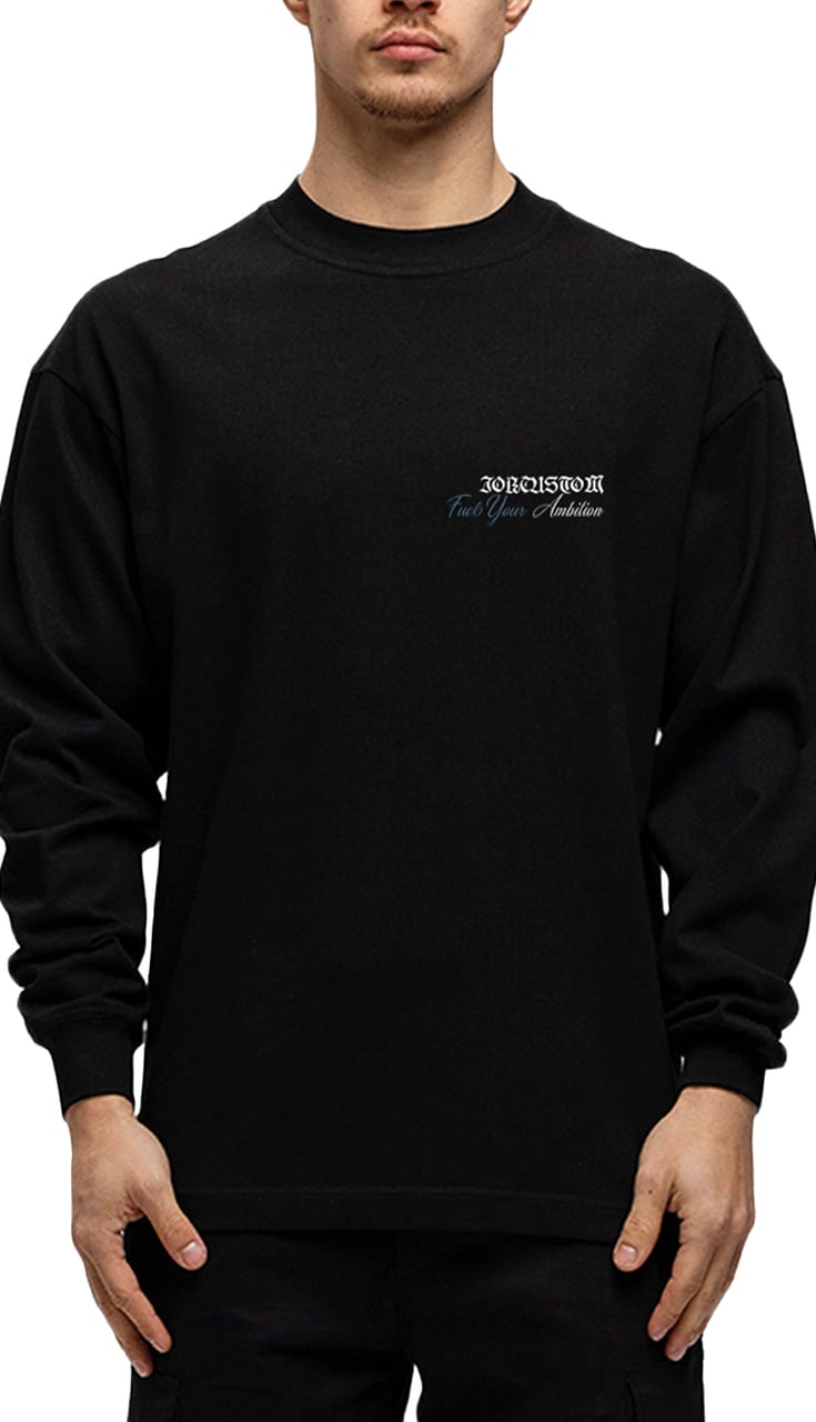 JORCUSTOM Ambition Longsleeve T-Shirt Black Zwart