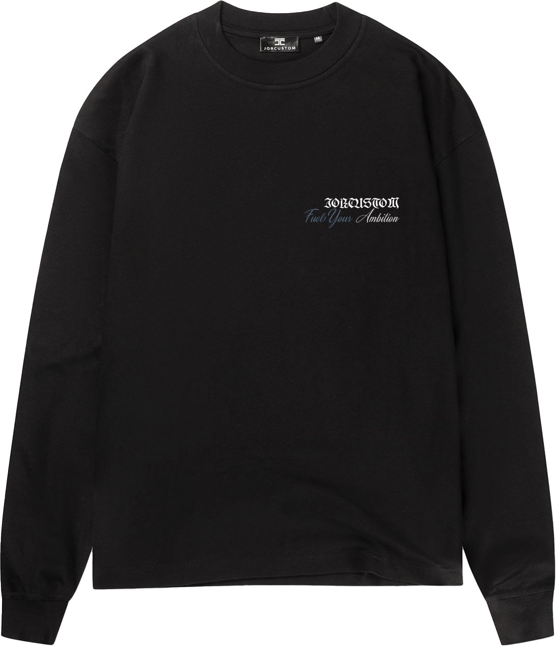 JORCUSTOM Ambition Longsleeve T-Shirt Black Zwart