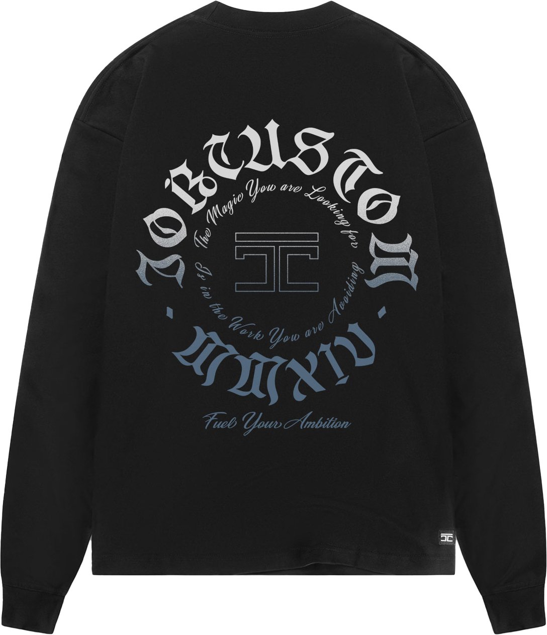 JORCUSTOM Ambition Longsleeve T-Shirt Black Zwart
