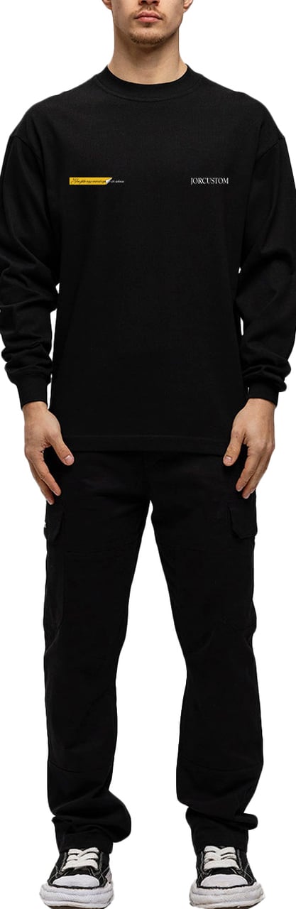 JORCUSTOM AngelTwo Longsleeve T-Shirt Black Zwart