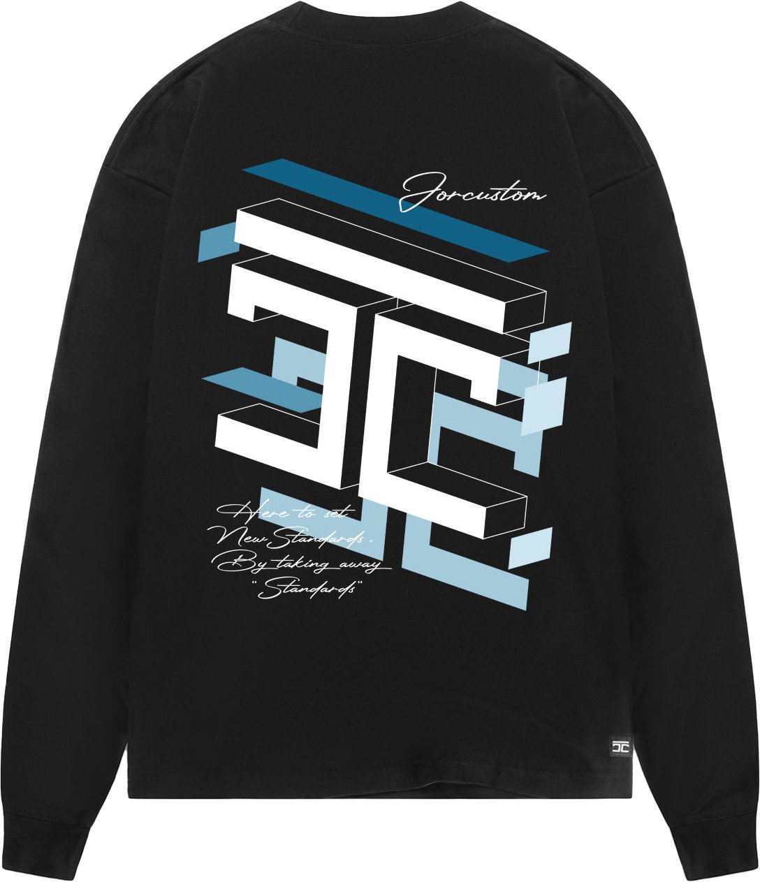 JORCUSTOM Assembly Longsleeve T-Shirt Black Zwart