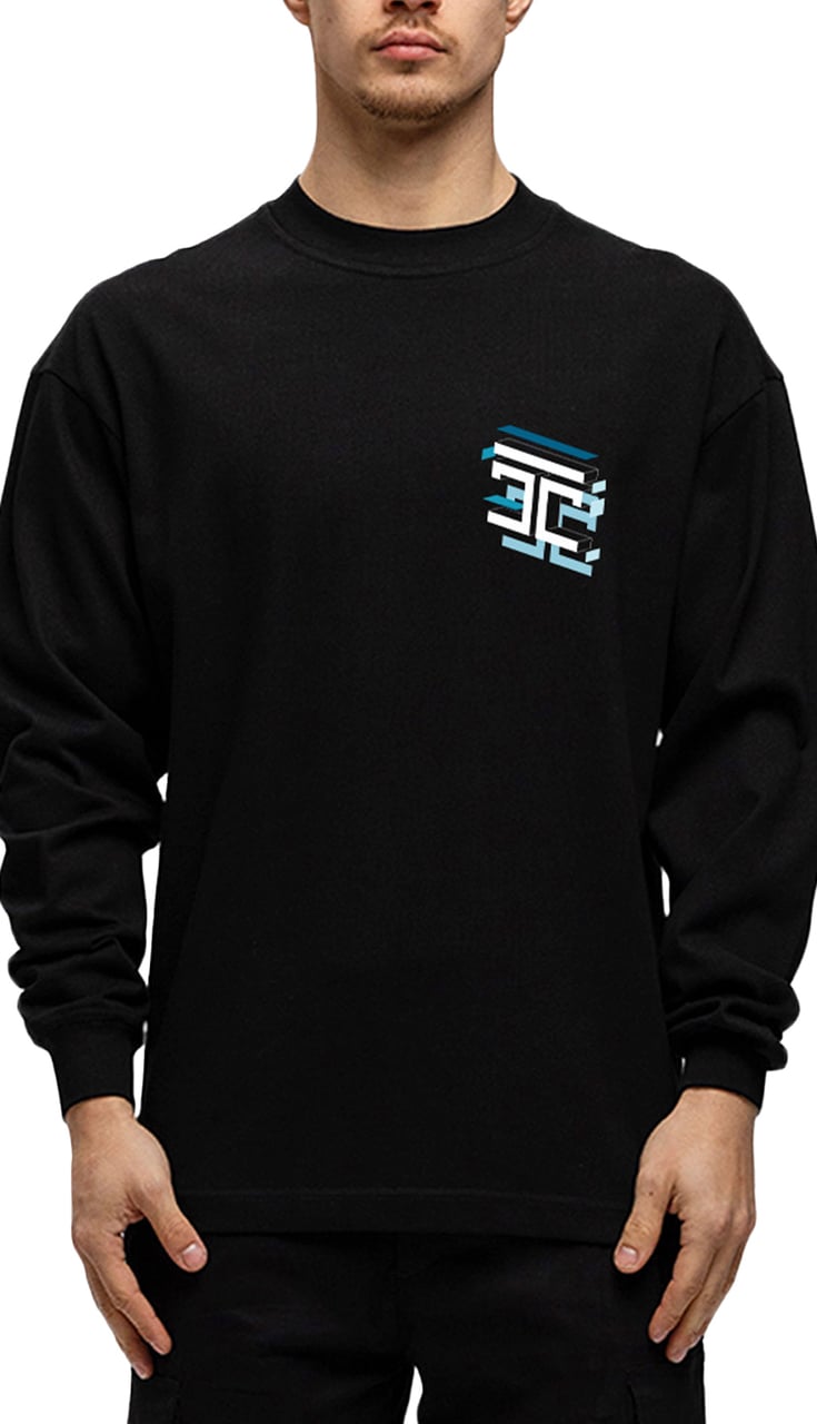 JORCUSTOM Assembly Longsleeve T-Shirt Black Zwart