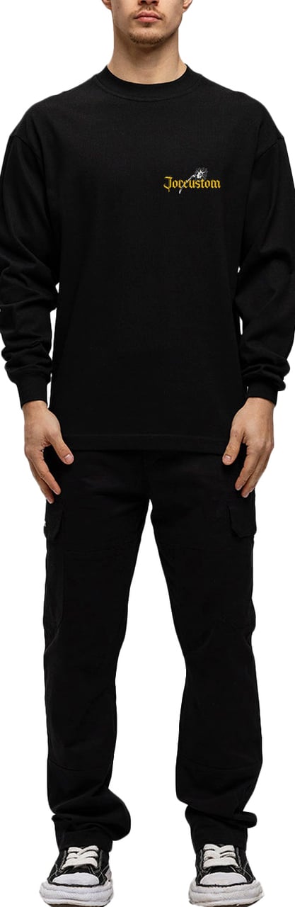 JORCUSTOM Sunflower Longsleeve T-Shirt Black Zwart