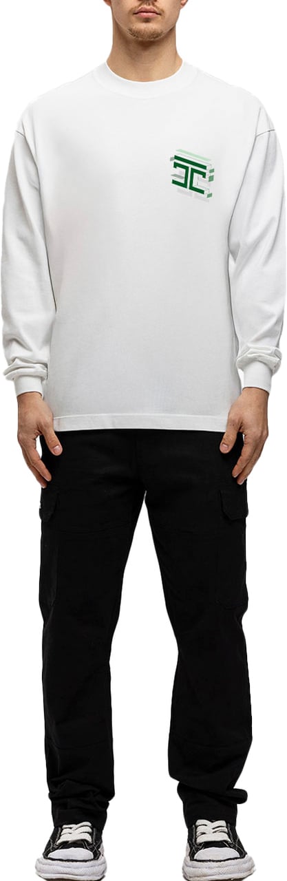 JORCUSTOM Assembly Longsleeve T-Shirt White Wit