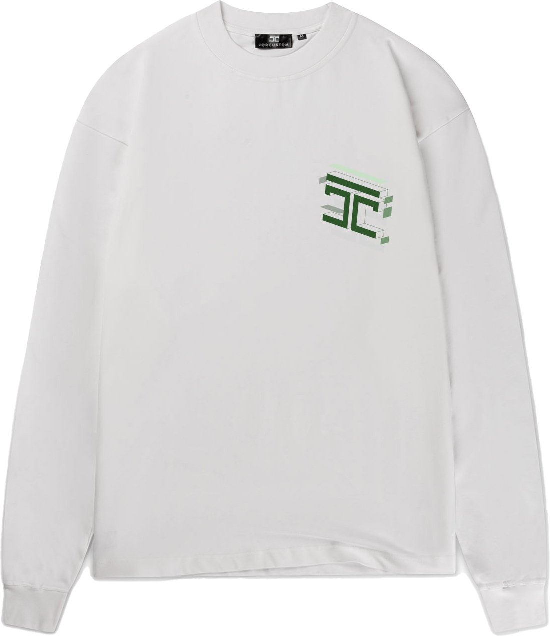 JORCUSTOM Assembly Longsleeve T-Shirt White Wit