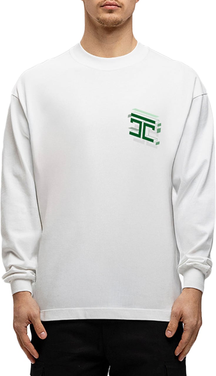 JORCUSTOM Assembly Longsleeve T-Shirt White Wit