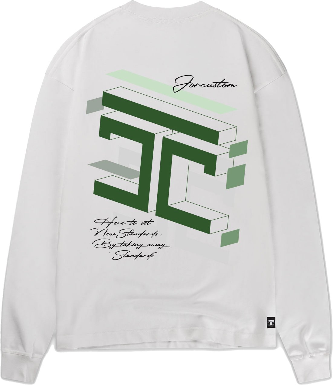 JORCUSTOM Assembly Longsleeve T-Shirt White Wit
