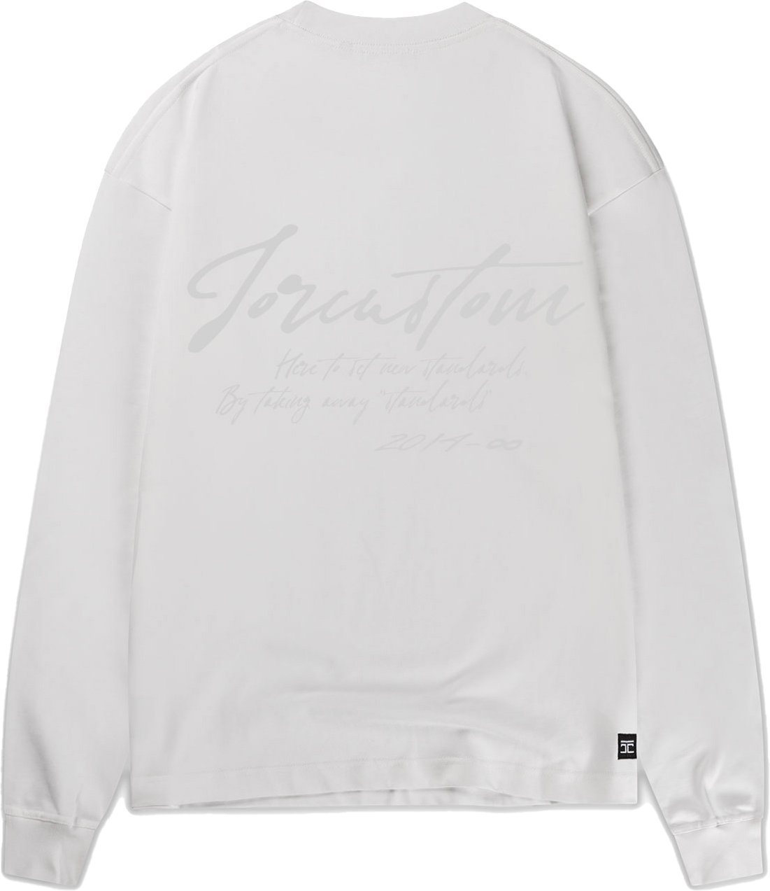 JORCUSTOM NewStand Longsleeve T-Shirt White Wit