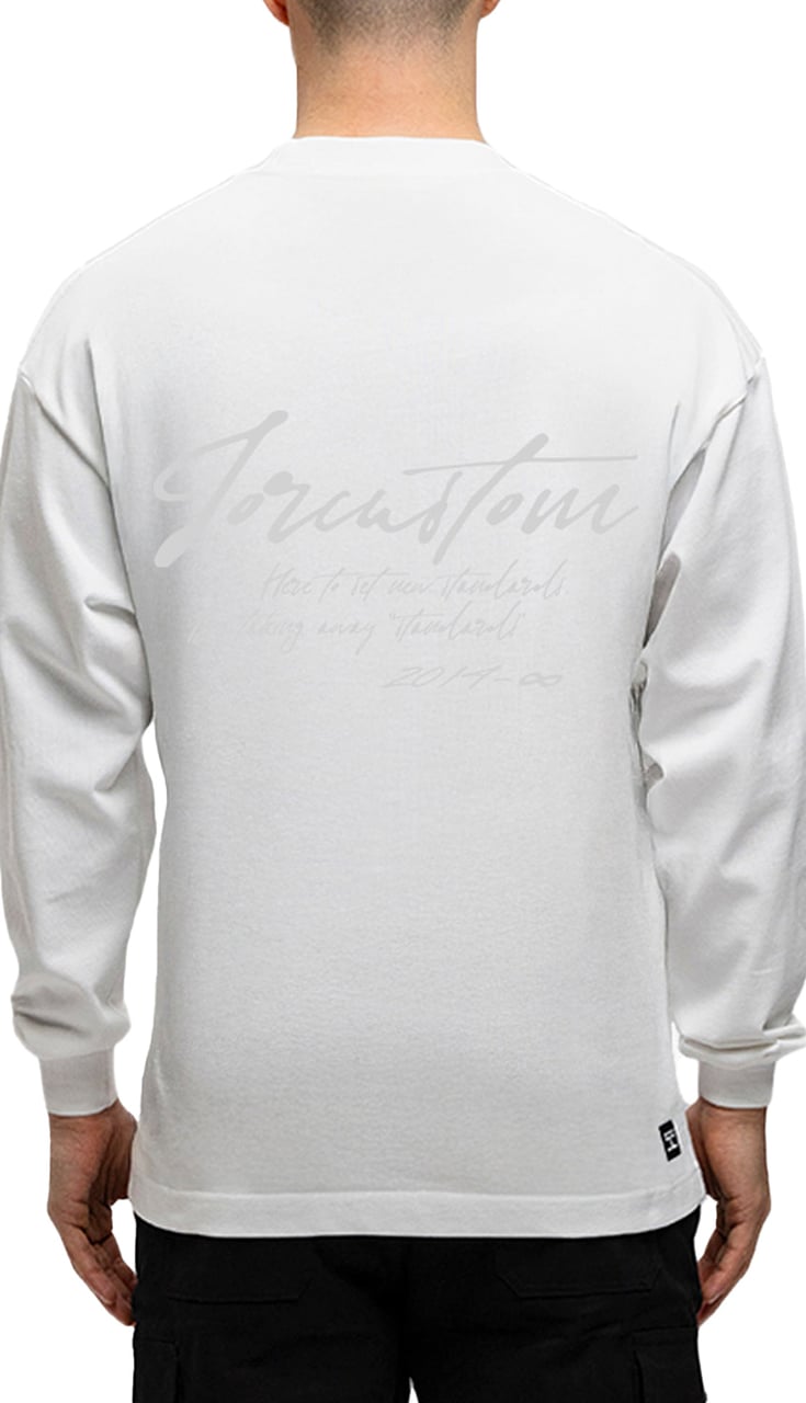 JORCUSTOM NewStand Longsleeve T-Shirt White Wit