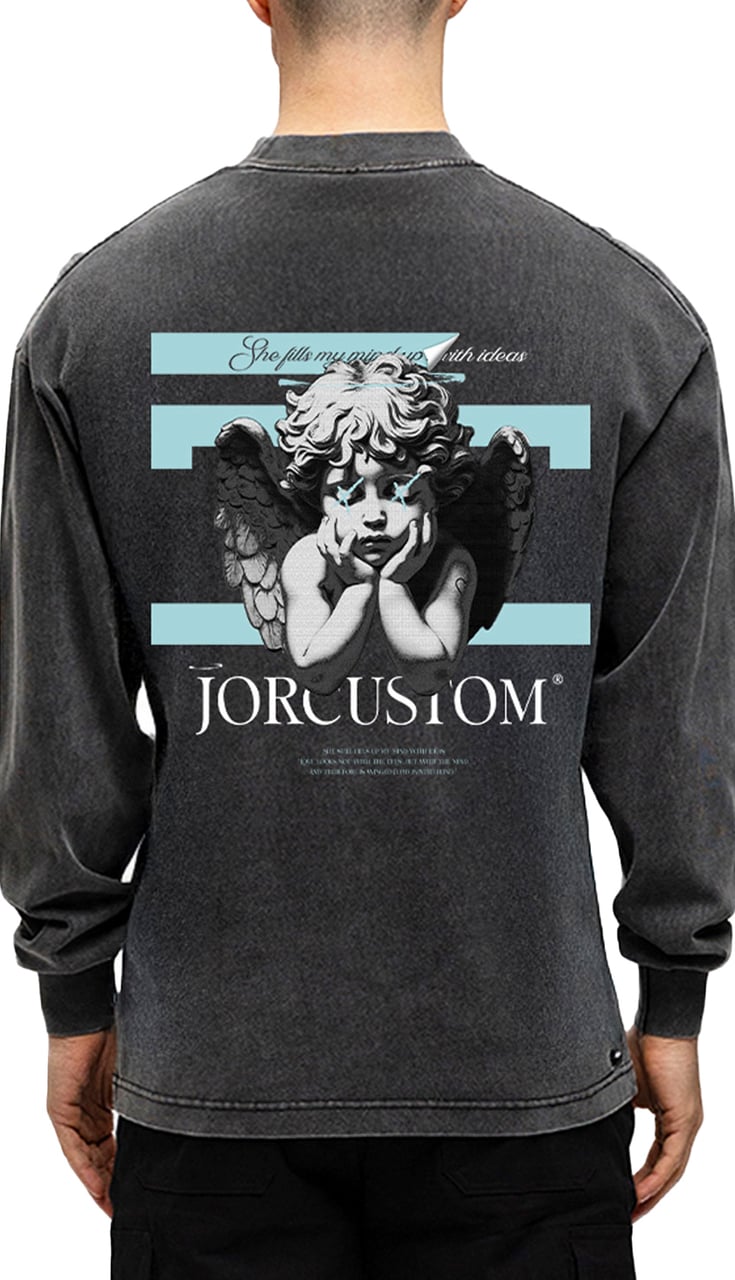 JORCUSTOM AngelTwo Longsleeve T-Shirt Acid Grijs