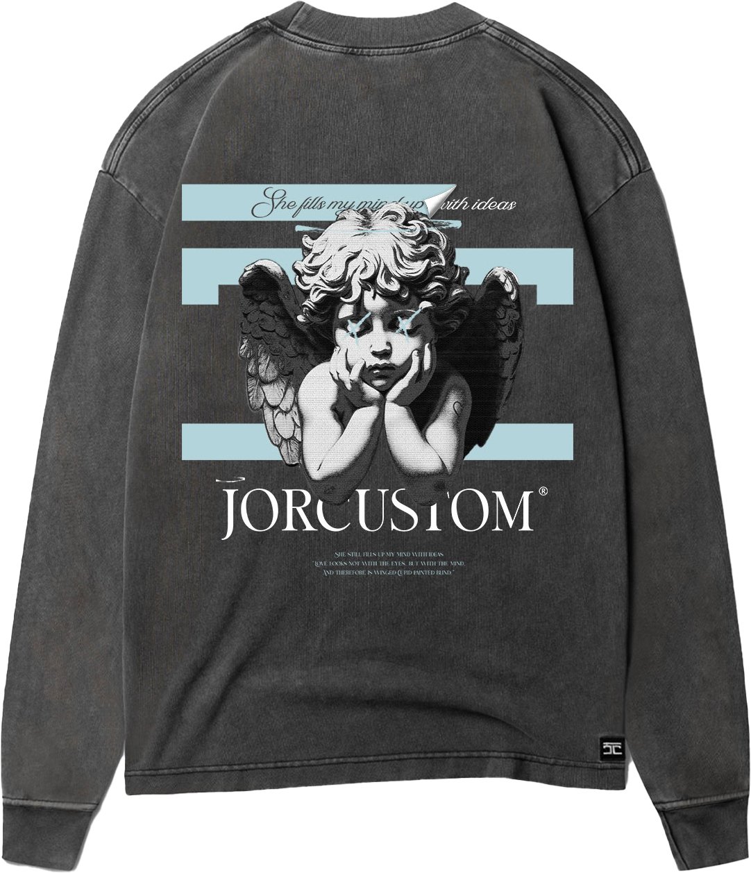 JORCUSTOM AngelTwo Longsleeve T-Shirt Acid Grijs