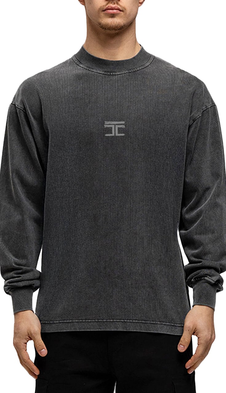JORCUSTOM Artist Longsleeve T-Shirt AcidGrey Grijs