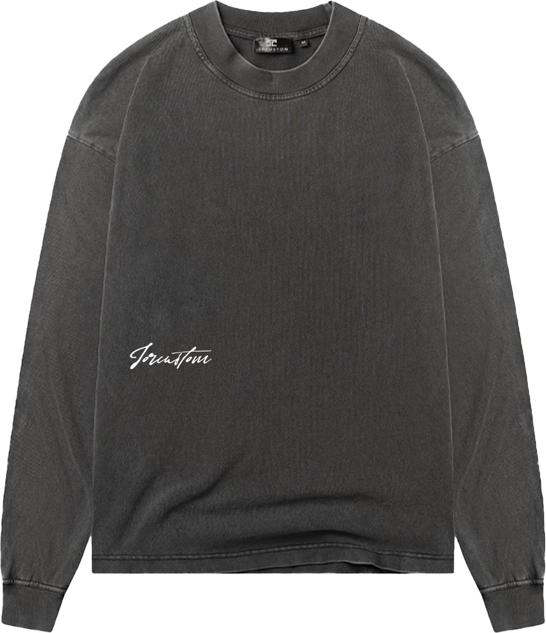 JORCUSTOM Outline Longsleeve T-Shirt AcidGrey Grijs