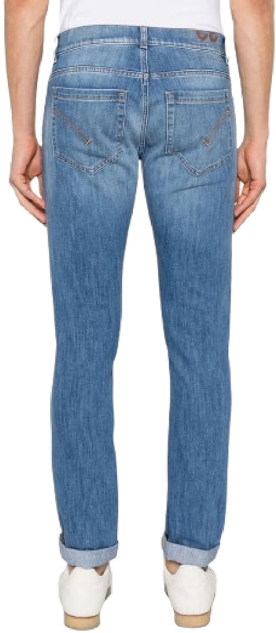 Dondup Trousers Denim Medio Blauw