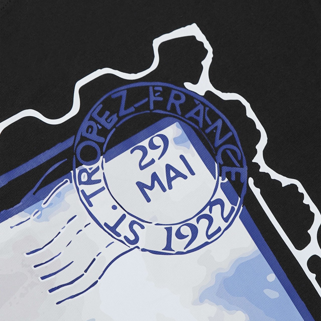 Quotrell Rivera Tee | Black/white Zwart
