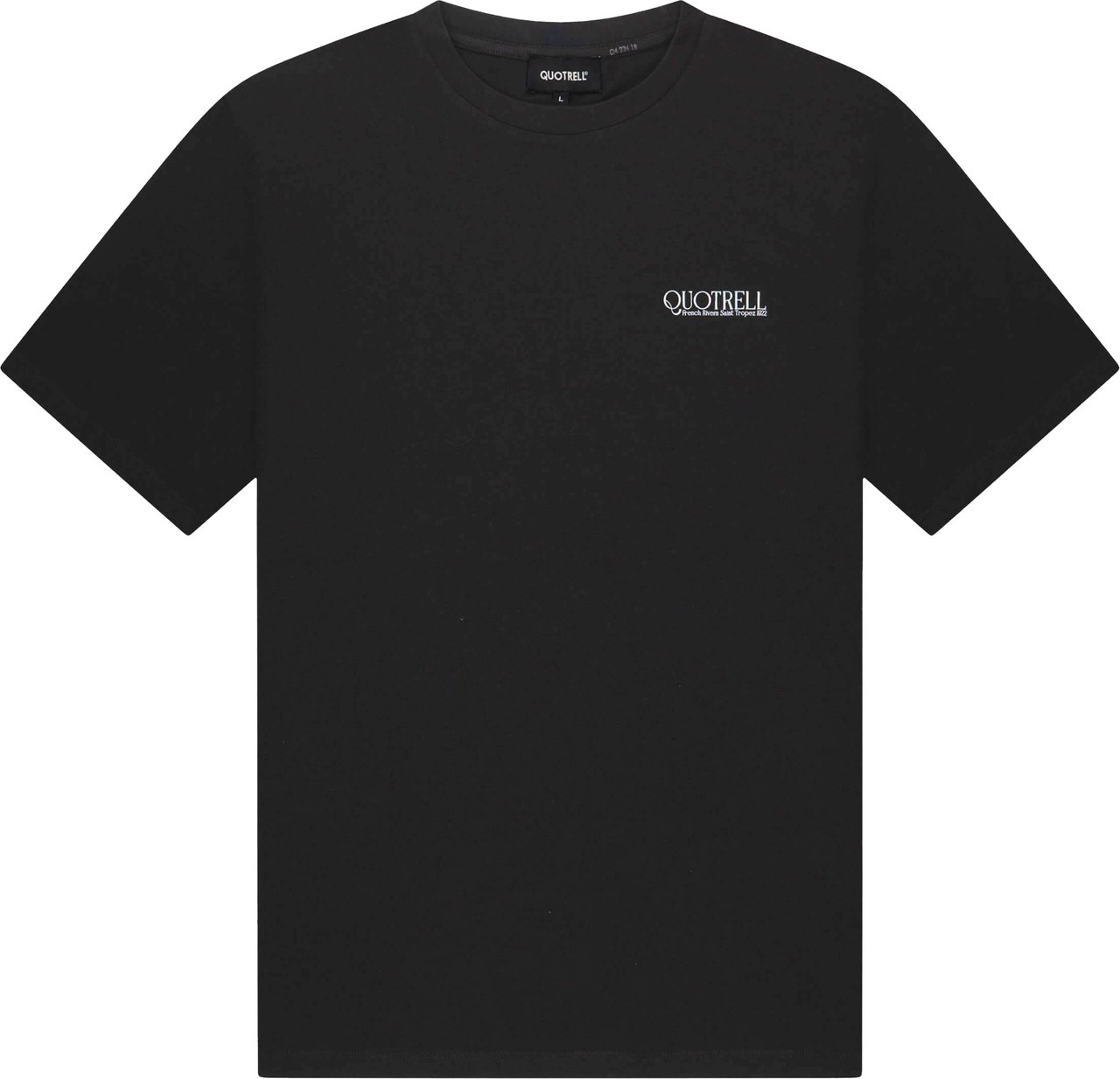 Quotrell Rivera Tee | Black/white Zwart