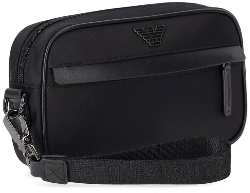 Emporio Armani EMPORIO ARMANI NYLON TOILETRY BAG Zwart
