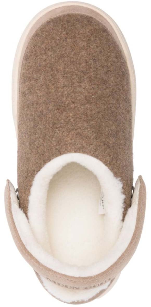 Moon Boot Mb Park Felt Clogs Beige