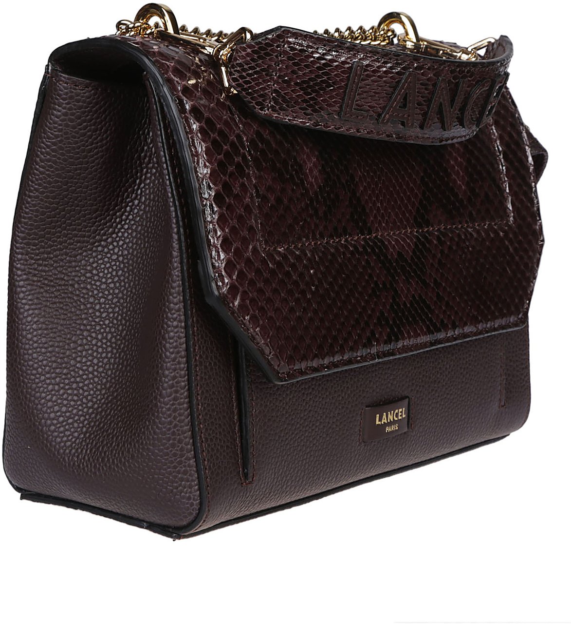 Lancel Ninon Medium Flap Bag Brown Bruin