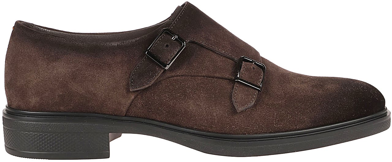 Santoni Easy Monk-strap Loafers Brown Bruin