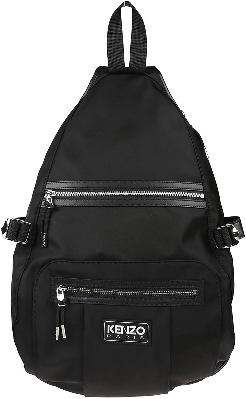 Kenzo One Shoulder Backpack Black Zwart