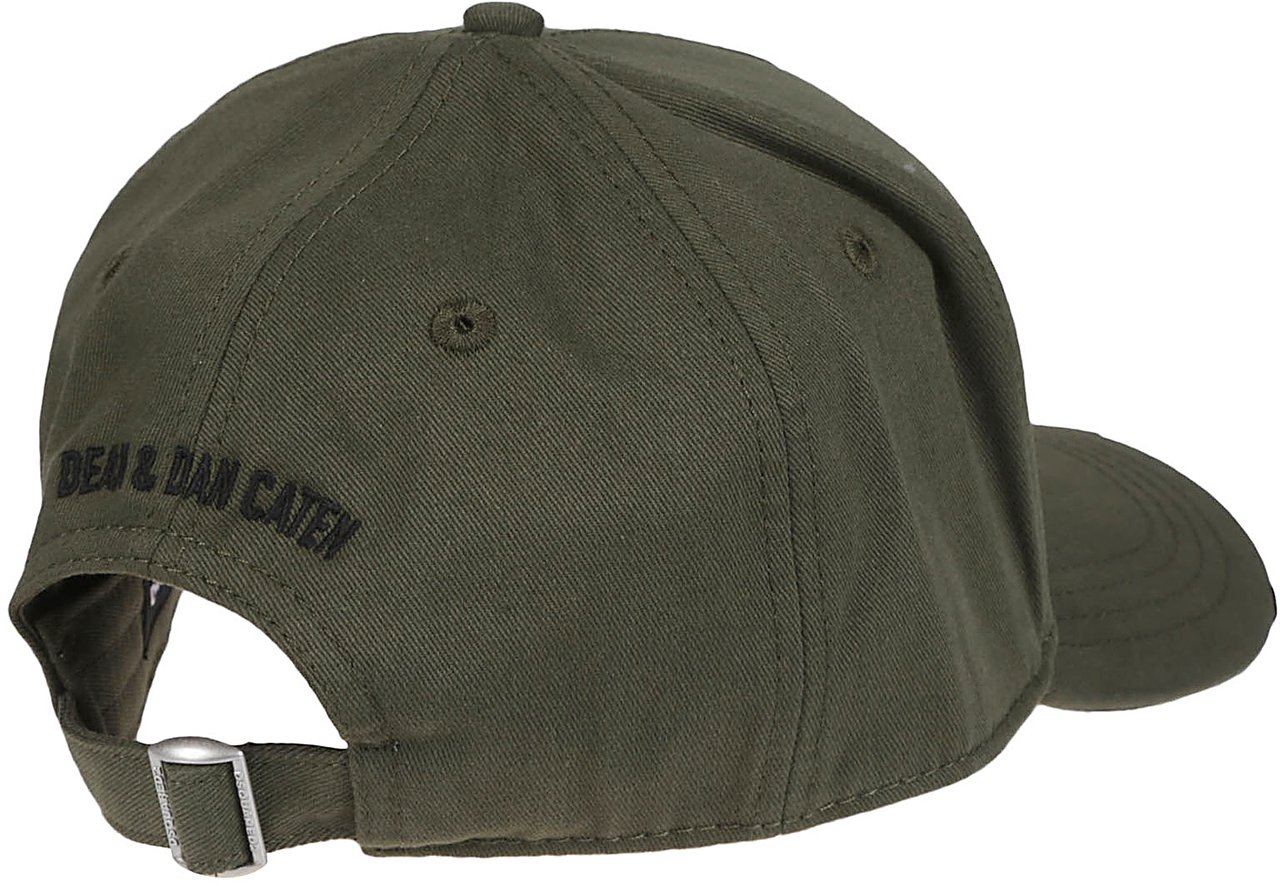 Dsquared2 Technicolor Baseball Cap Green Groen