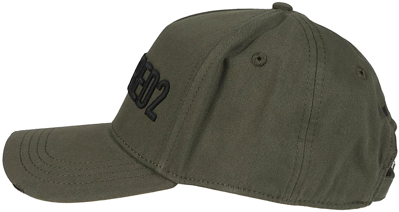Dsquared2 Technicolor Baseball Cap Green Groen