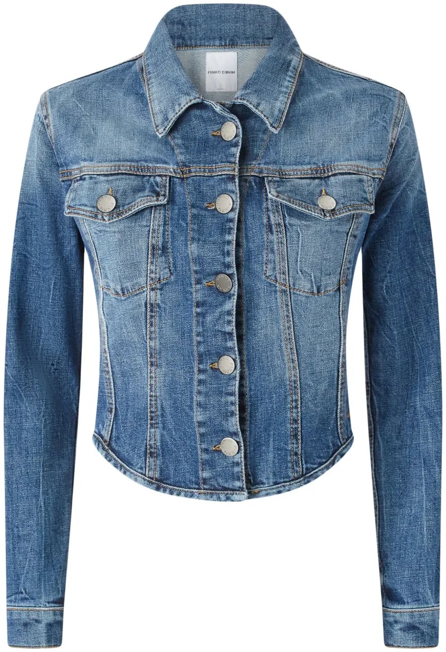 Pinko Coats Denim Blauw