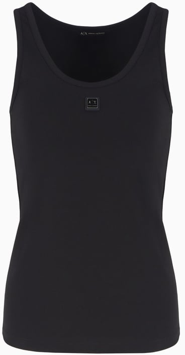 Armani Exchange Top Black Zwart
