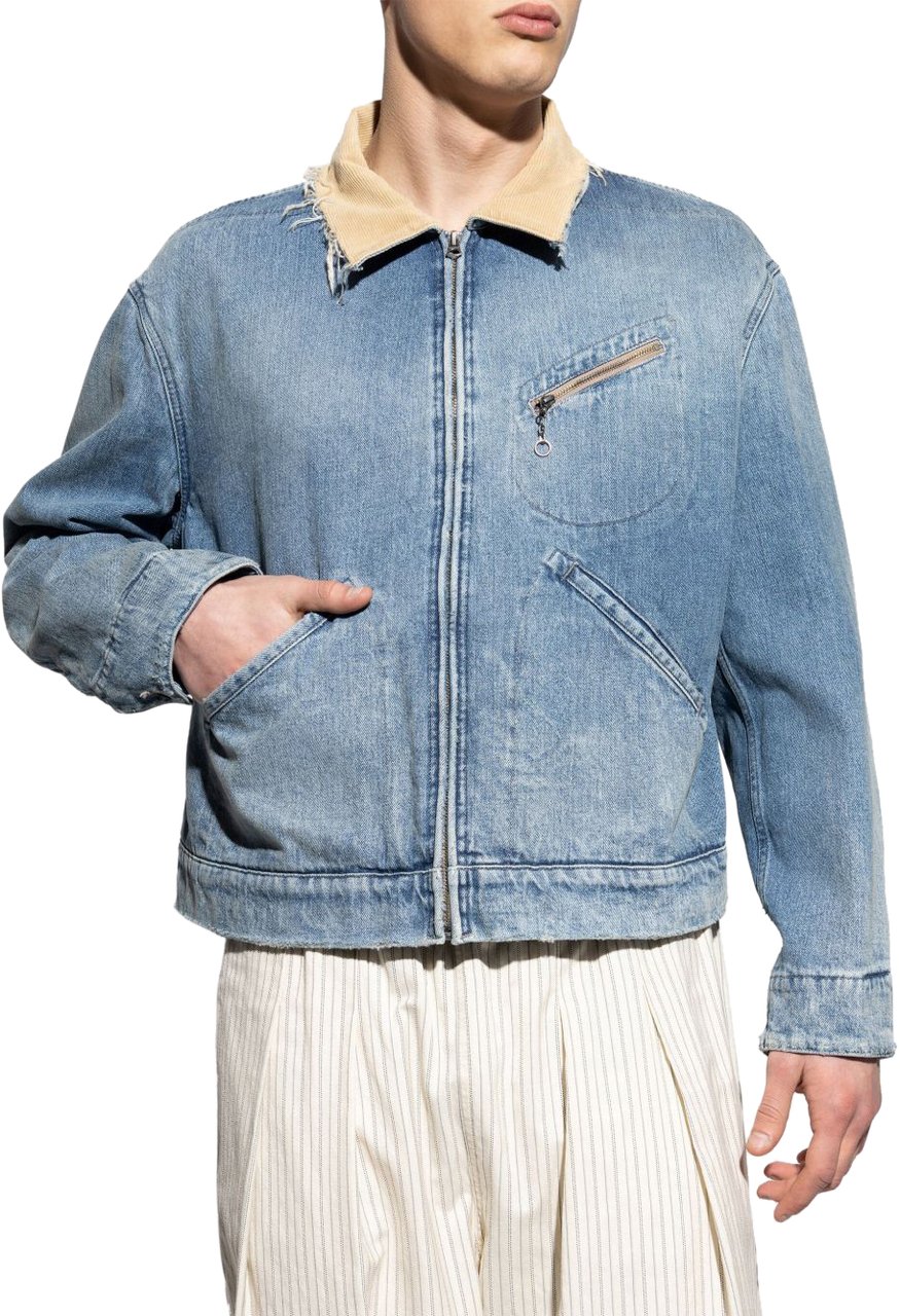 Maison Margiela Denim Jacket Blu Blauw