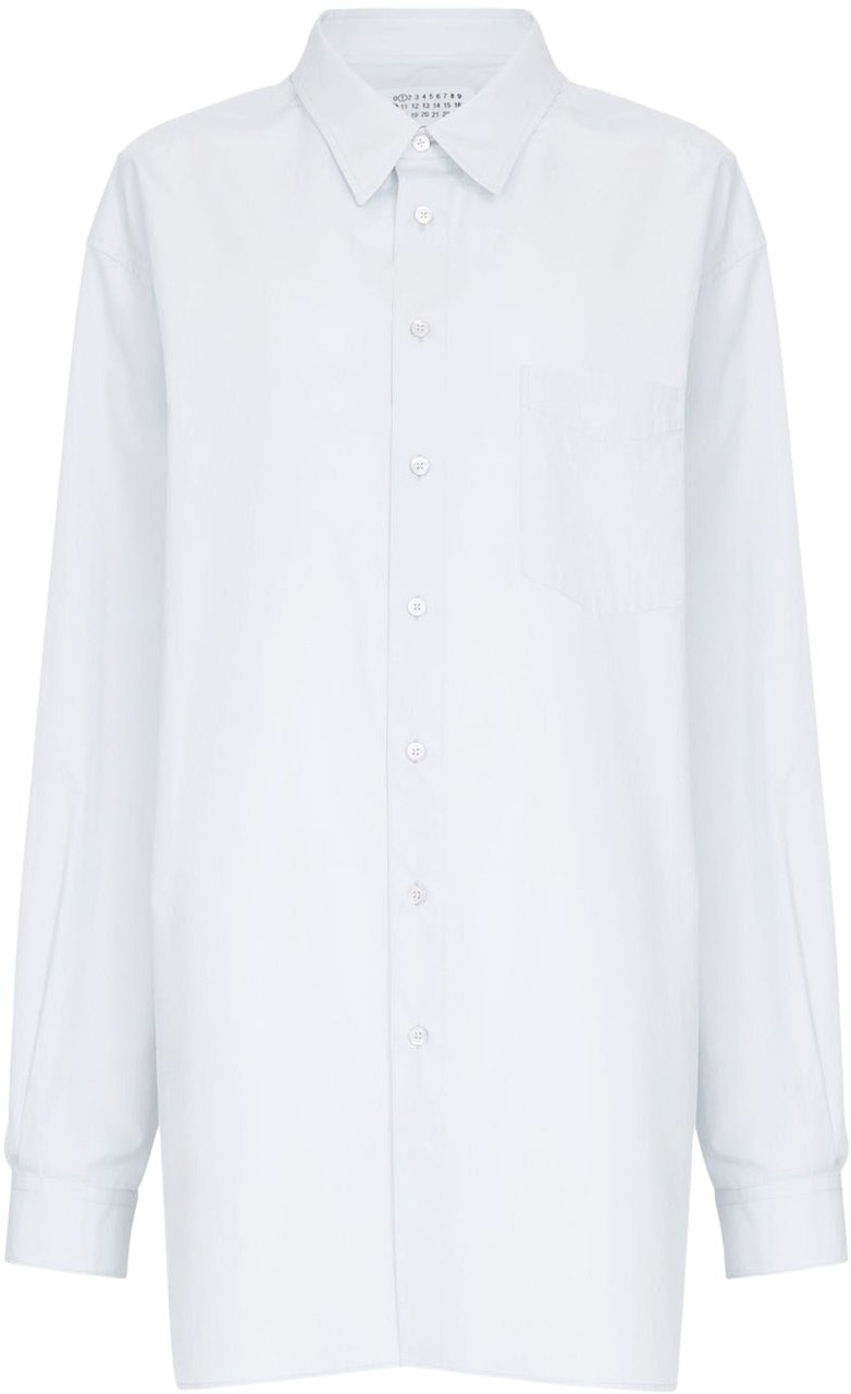 Maison Margiela Shirts Clear Blue Blauw
