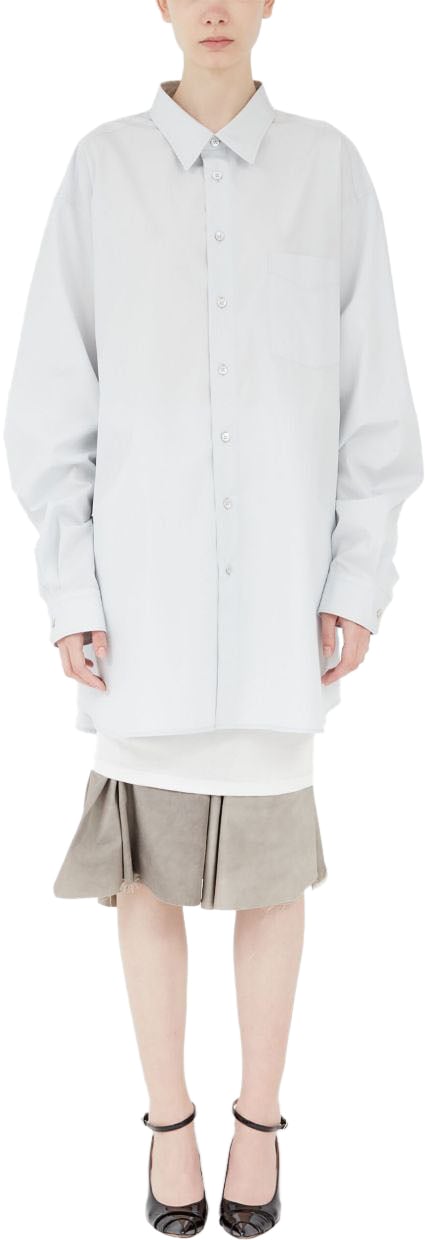 Maison Margiela Shirts Clear Blue Blauw