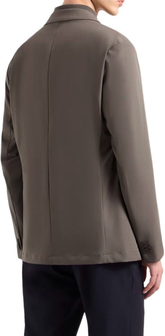 Emporio Armani EMPORIO ARMANI TRAVEL ESSENTIAL SINGLE-BREASTED JACKET Bruin