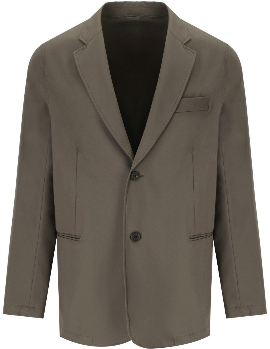Emporio Armani EMPORIO ARMANI TRAVEL ESSENTIAL SINGLE-BREASTED JACKET Bruin
