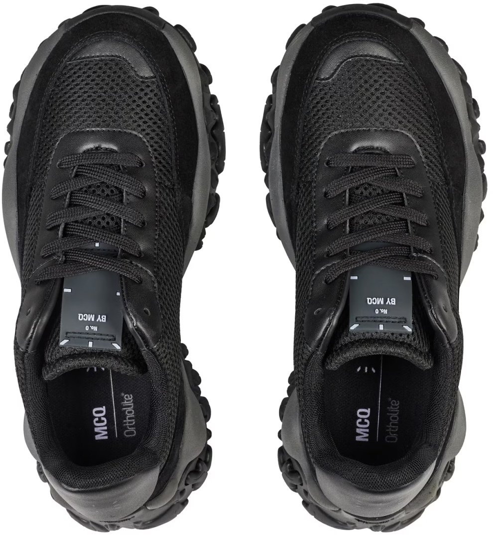 Alexander McQueen Icon 0 Crimp Low Sneakers Zwart
