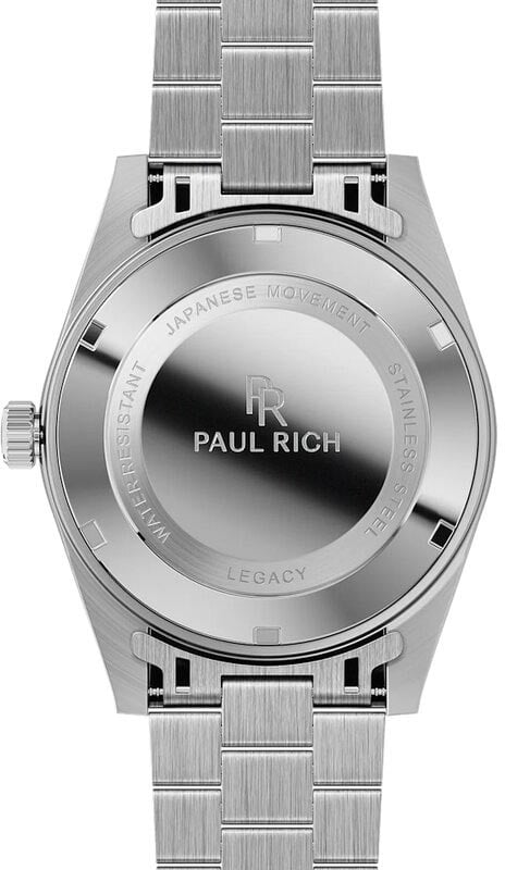 Paul Rich Legacy Silver Black LEG04 horloge Zwart