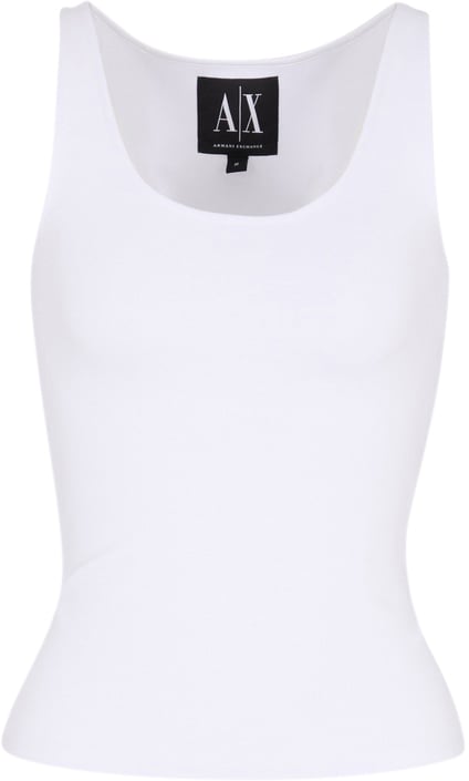 Armani Exchange Top White Wit