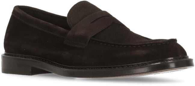 Doucal's Flat Shoes Brown Bruin