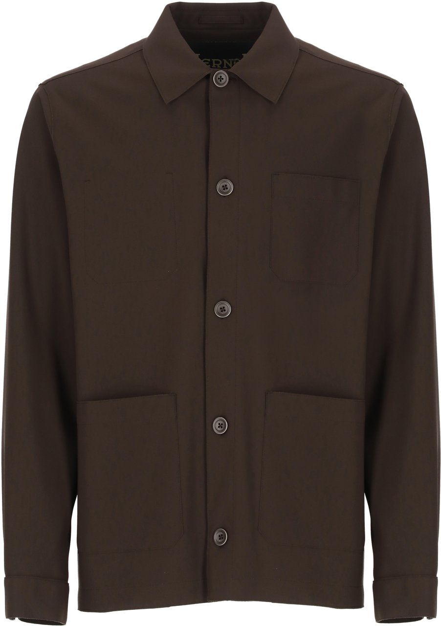 Herno Shirts Brown Bruin